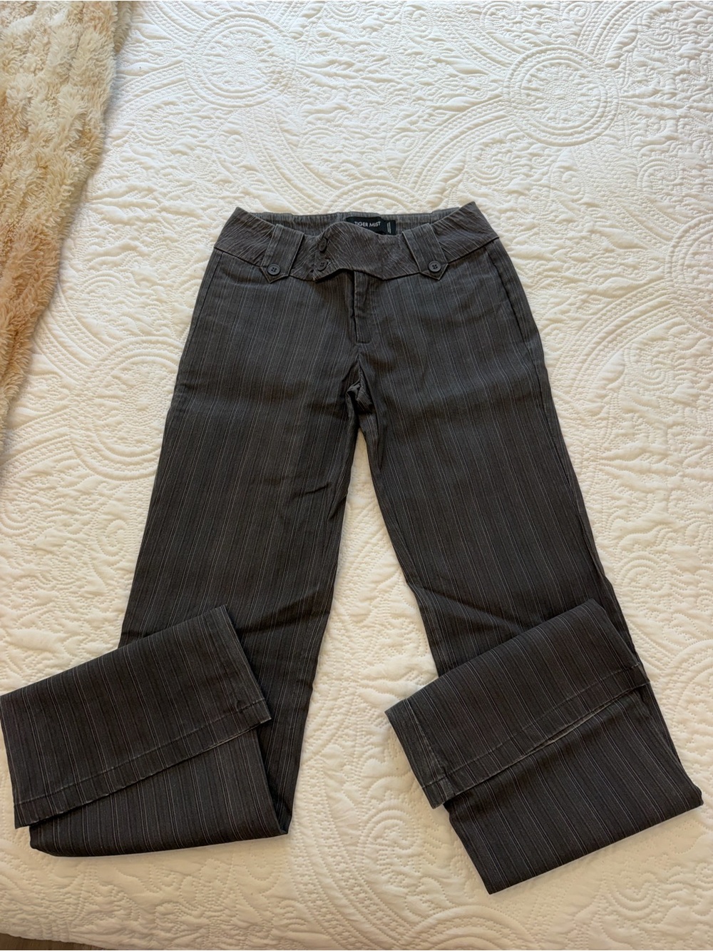 Tiger Mist Kittie Pants in Grey Stripe